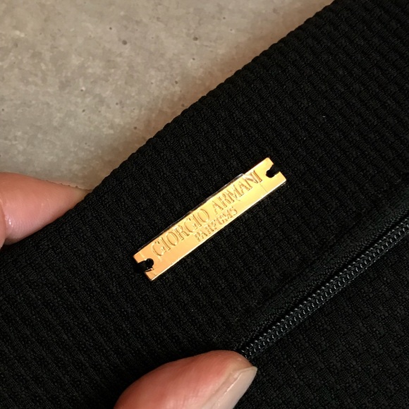 Giorgio Armani Cosmetic textured zip coin purse - Picture 2 of 6